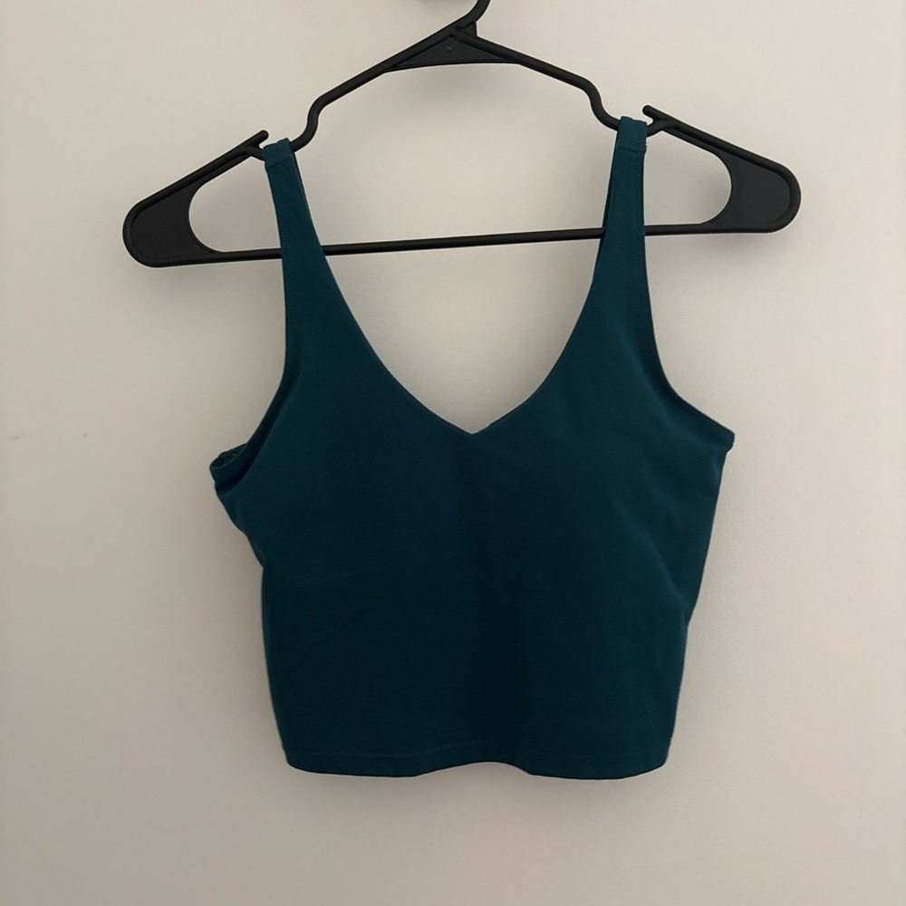 Green Sleeveless Women's Top